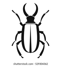 Lucanus cervus icon. Simple illustration of lucanus cervus vector icon for web
