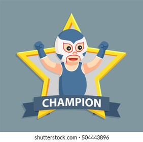 lucha libre in champion emblem