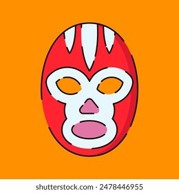 Lucha Libre Festival Mask Vector Illustration