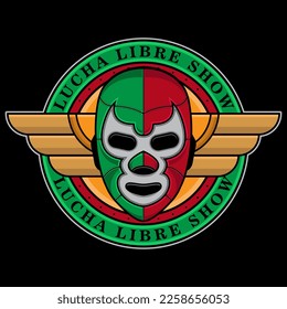 lucha libre show logo design, vector EPS 10