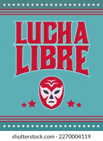 Lucha Libre, texto español lucha contra el diseño deportivo mexicano
