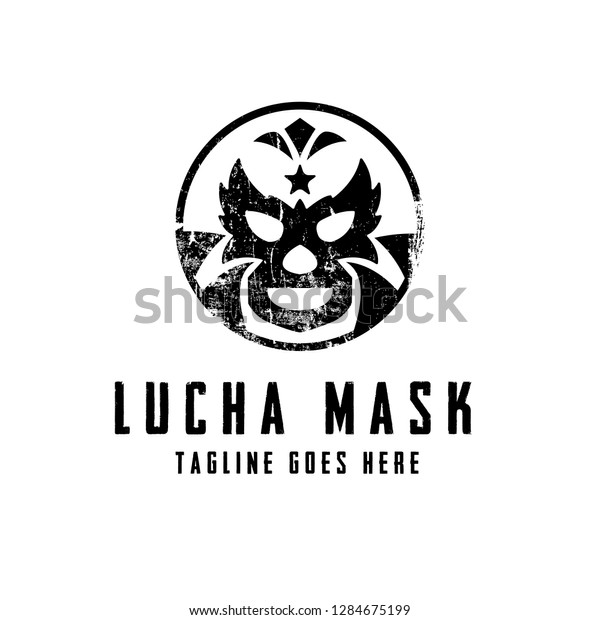 Lucha Mask Logo concept. Creative Minimal design\
template. Symbol for Corporate Business Identity. Creative Vector\
element