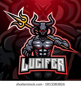 Lucifer esport mascot logo design