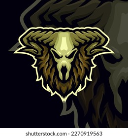 Lucifer masscot logo illustration premium vector