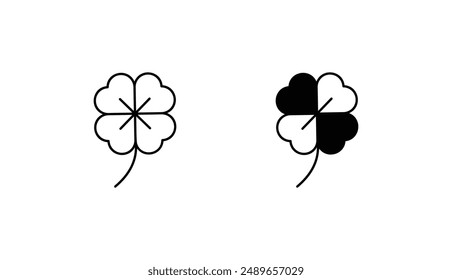 Luck icon design with white background stock illustration