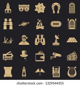 Luck icons set. Simple set of 25 luck icons for web for any design