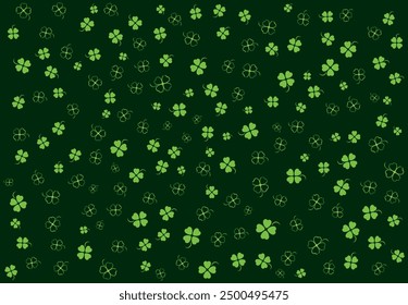 Lucklaub, Kleeblatt, Blätter Silhouette Hintergrund, Vier, drei Blatt Klee, Vierblättrige, lila Grasse, Lucky, Hoffnung, Glaube, Liebe, Glück, Shamrock, Trefoil Zeichen, Santa Patrick's Day Symbol, 