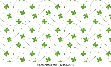 luck leaf pattern vector. wallpaper. background.