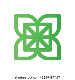 luck logo four leaf clover luck symbol green logo