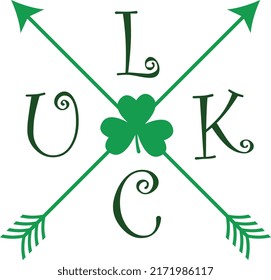Luck. Saint Patrick's Day Design.