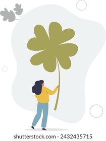 Luck for success, blessing for work opportunity, fortune or chance, good luck or happiness concept.