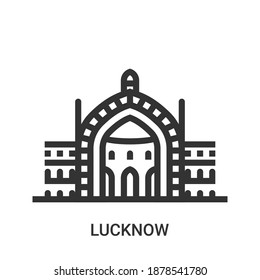 Lucknow's Famous Rumi Darwaza Line Icon