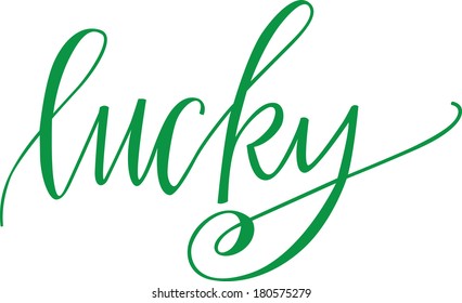 Lucky Stock Vector (Royalty Free) 180575279 | Shutterstock