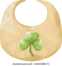 Lucky Baby Shower Clipart, Cute Clover and Newborn PNG Bundle