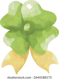Lucky Baby Shower Clipart, Cute Clover and Newborn PNG Bundle