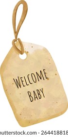 Clipart do chuveiro do bebê da sorte, o trevo bonito e o pacote PNG recém-nascido