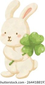Clipart do chuveiro do bebê da sorte, o trevo bonito e o pacote PNG recém-nascido