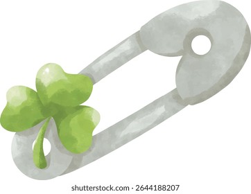 Lucky Baby Shower Clipart, Cute Clover and Newborn PNG Bundle