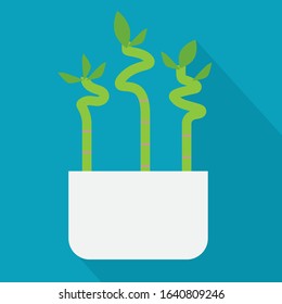 lucky bamboo sticks- vector illustration