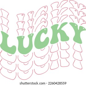 Lucky Best T-shirt Design for St.Patrick's Day Retro SVG in 2023.