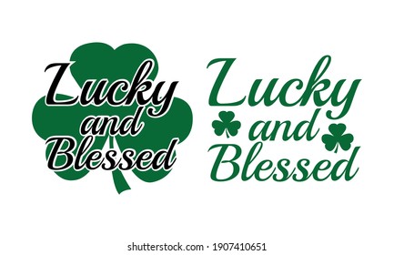 Lucky Blessed Patrick's Vector and Clip Art
