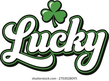 Lucky Bold Shamrock Script Design