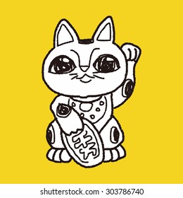 Lucky Cat doodle
