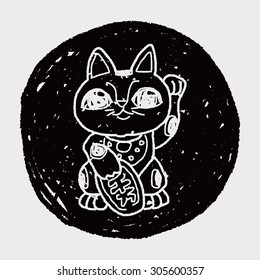 Lucky Cat doodle