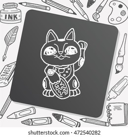 Lucky Cat doodle