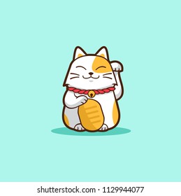 
Lucky Cat Logo Illustration