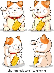 Lucky Cat (Makeni Neko) from Several Positions