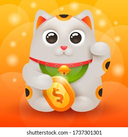 Lucky Cat, Maneki Neko oder Zhaocai Mao