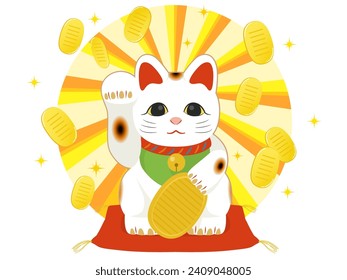 Lucky cat one point money luck