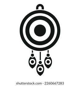 Lucky charm amumlet icon simple vector. Japan fortune. China crane