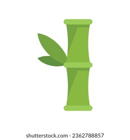 Lucky charm bamboo icon flat vector. Fortune year. Amulet luck isolated
