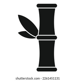 Lucky charm bamboo icon simple vector. Fortune year. Amulet luck