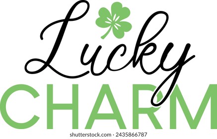 Lucky charm Design, t-shirt design.