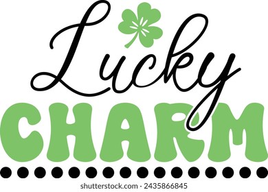 Lucky charm Design, t-shirt design.