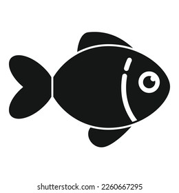 Lucky charm fish icon simple vector. Japan neko. Chinese fortune