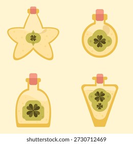 Lucky charm game elixir bottles set