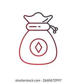 Lucky Charm Icono con fondo blanco Vector Ilustración de stock