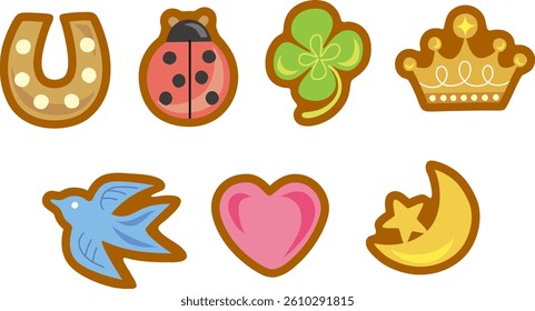 Lucky charm illustration set 2