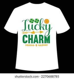 Lucky Charm, St. Patrick's Day Shirt Print Template, Lucky Charms, Irish, everyone has a little luck Typography Design