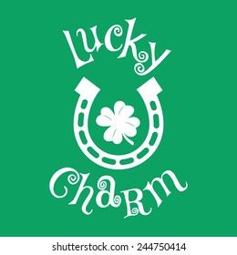 Lucky Charm, St Patrick's Day, vector illustration