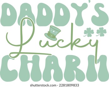 Daddy’s lucky charm t-shirt design