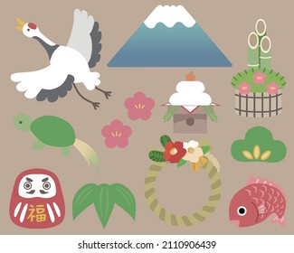 Lucky charms and auspicious animals of the Japanese New Year