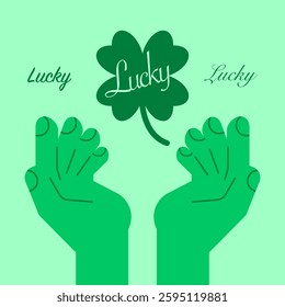 Lucky Charms, Shamrock, Saint Patricks Day, St. Patrick's Day, Peace Love Luck