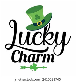 LUCKY CHARM-ST.PATRICK'S DAY T-SHIRT DESIGN