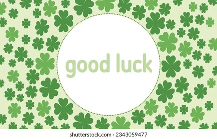 It's a lucky clover background.