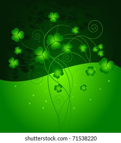Lucky clover background for St. Patrick's Day